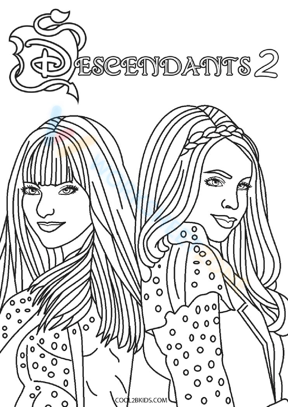 Free Printable Descendants Coloring Pages For Kids - Worksheets for Free Printable Descendants Coloring Pages