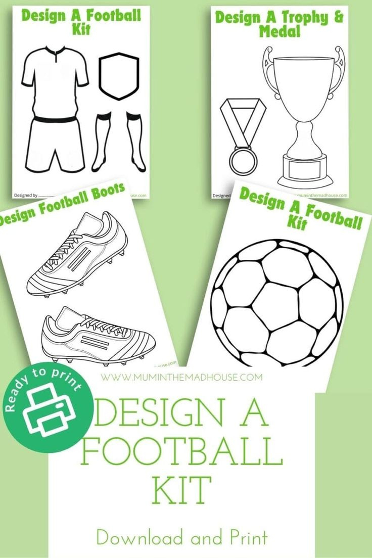 Free Printable Design A Football Kitfree Printable Design A throughout Free Printable Football Templates