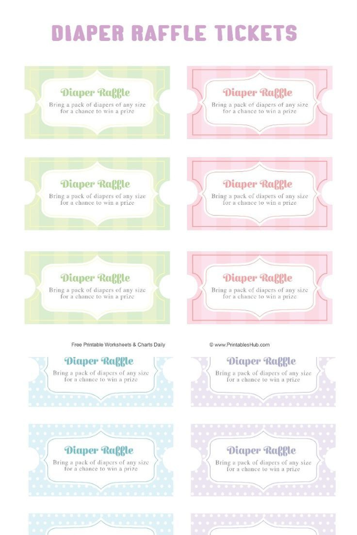 Free Printable Diaper Raffle Tickets Templates [Pdf] inside Free Printable Diaper Raffle Tickets For Boy Baby Shower