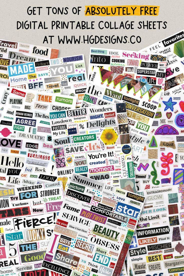 Free Printable Digital Collage Sheets within Free Printable Picture Collage