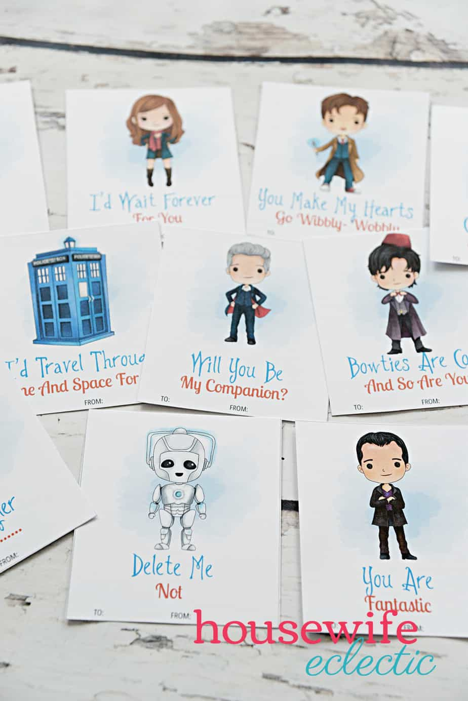 Free Printable Doctor Who Valentines - Housewife Eclectic throughout Free Printable Doctor Who Valentines