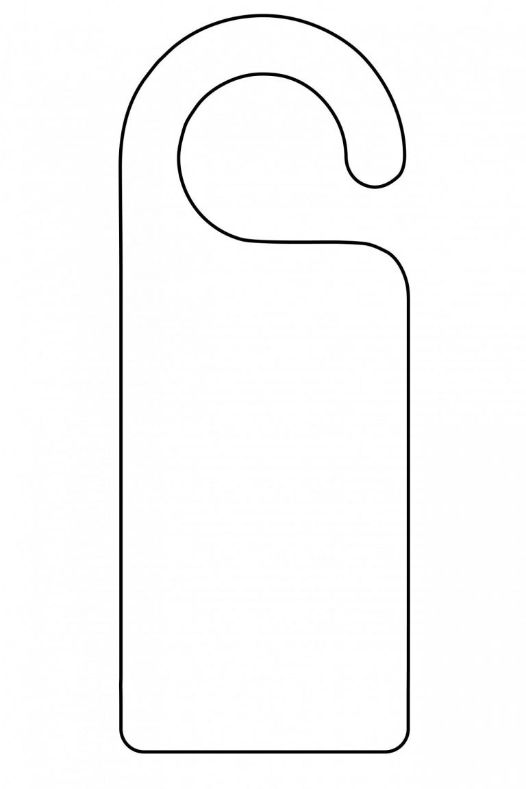 Free Printable Door Hanger Templates - Printable Party Favors regarding Free Printable Door Hanger Template