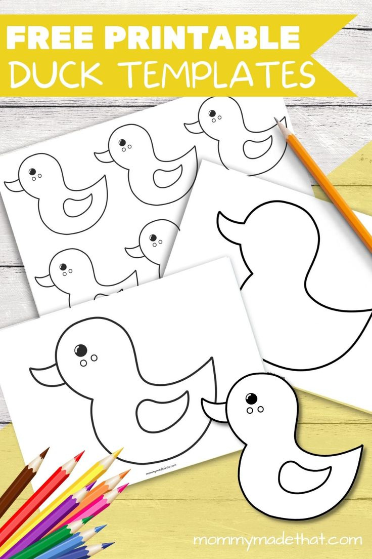 Free Printable Duck Templates For Ducky Crafts And Fun in Free Duck Printables