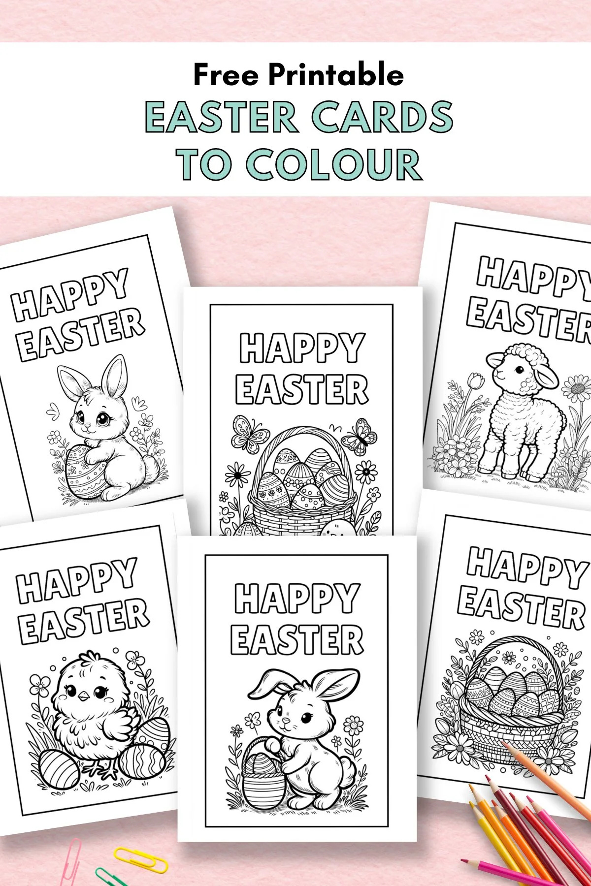 Free Printable Easter Cards To Colour — Gathering Beauty throughout Free Printable Easter Greeting Cards
