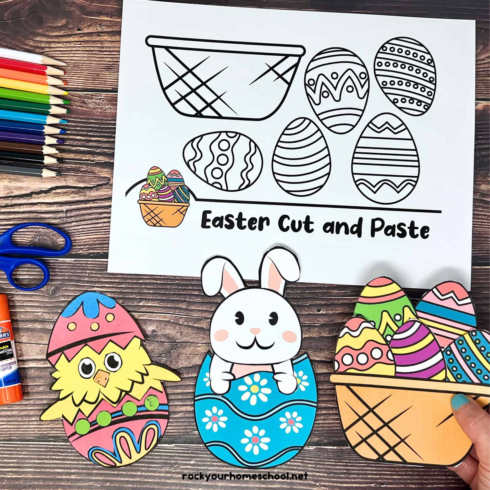 Free Printable Easter Crafts For Kids: Cute Cut And Paste Activities throughout Free Printable Easter Stuff