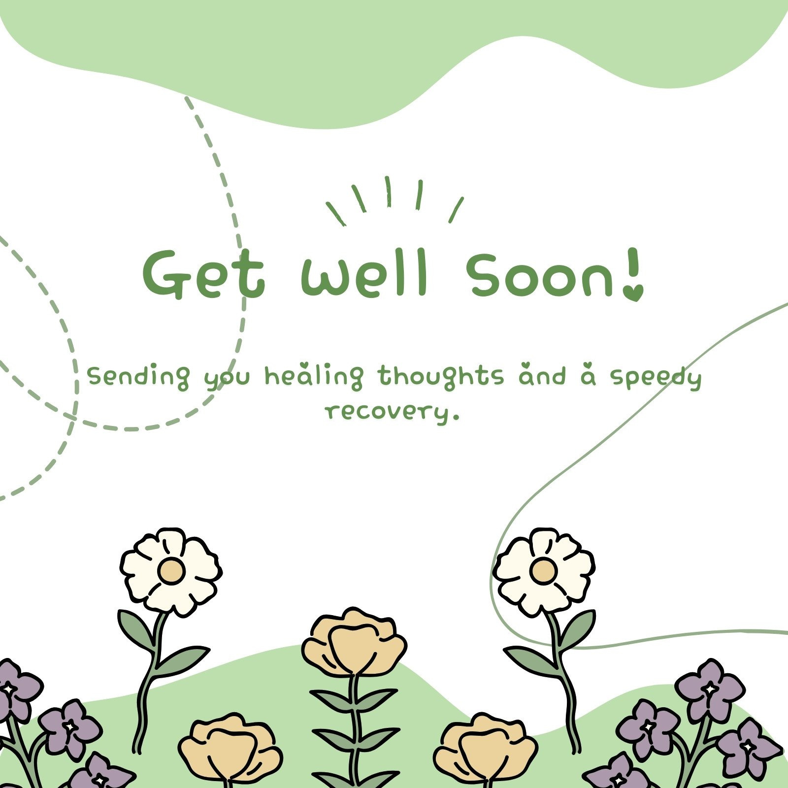 Free, Printable, Editable Get Well Soon Card Templates | Canva intended for Free Printable Get Well Soon Cards
