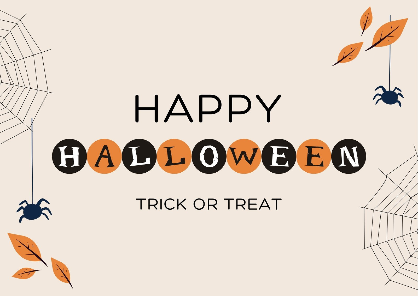 Free Printable Editable Halloween Card Templates | Canva for Free Printable Halloween Cards