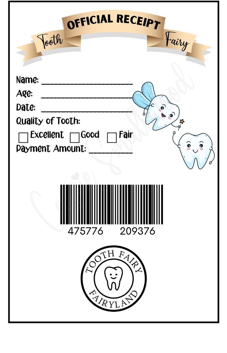 Free Printable Editable Tooth Fairy Receipt For Boys intended for Free Tooth Fairy Printables