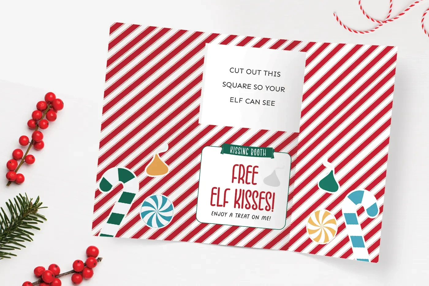 Free Printable Elf On The Shelf Kissing Booth - Favorite Printables with regard to Elf On The Shelf Kissing Booth Free Printable
