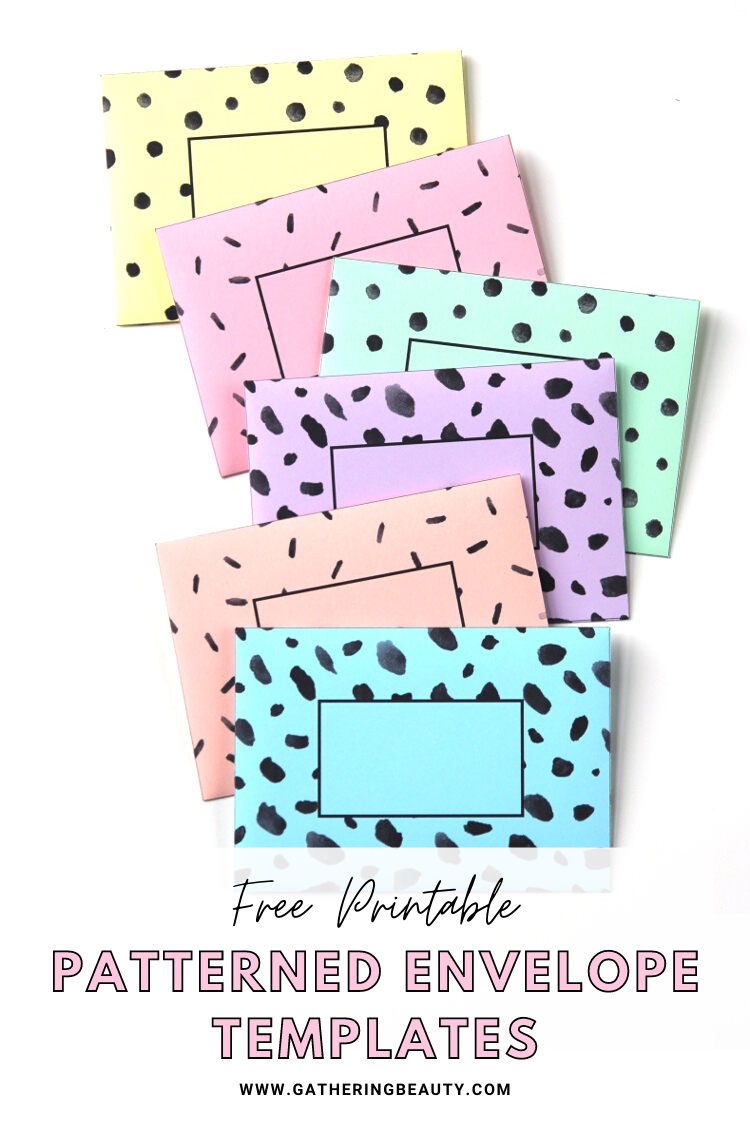 Free Printable Envelope Template — Gathering Beauty for Free Printable Envelopes