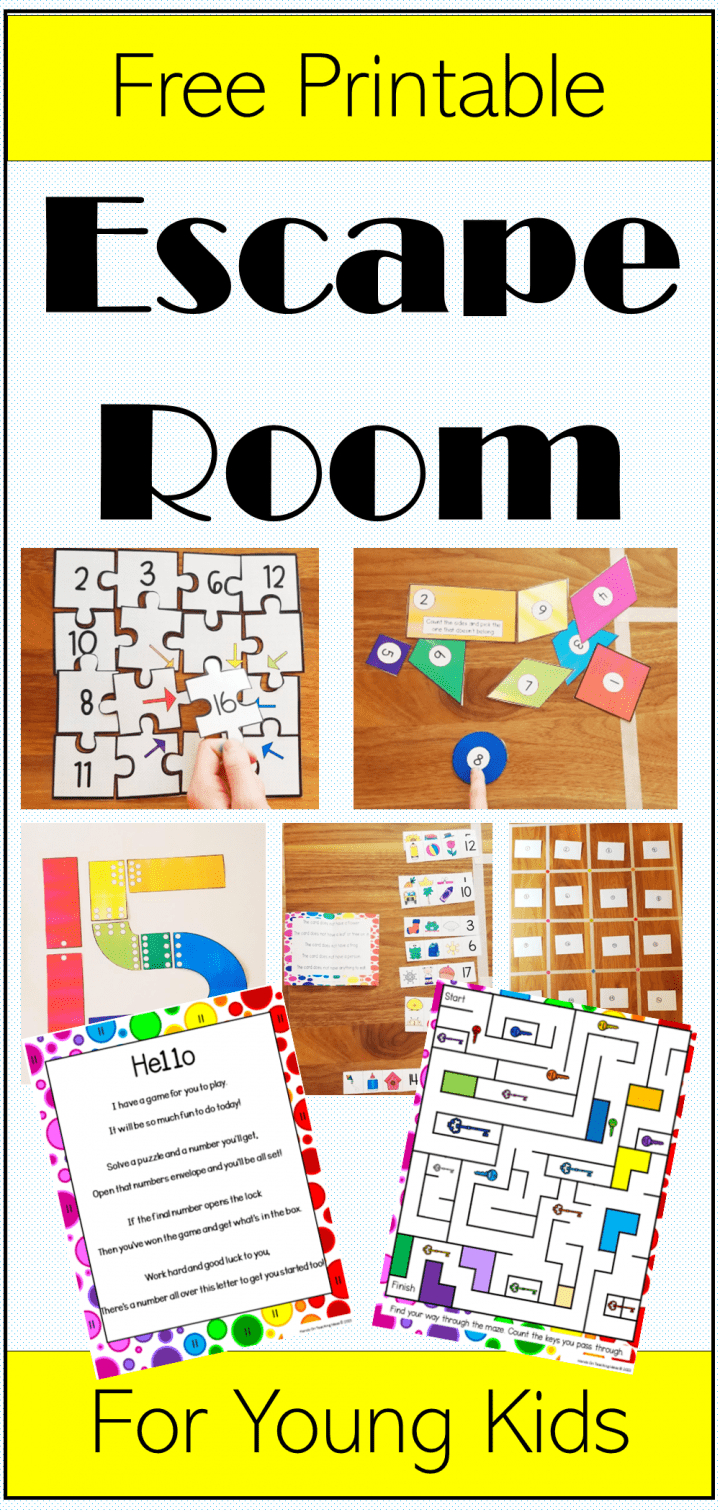 Free Printable Escape Room For Young Kids - intended for Free Printable Escape Room Game