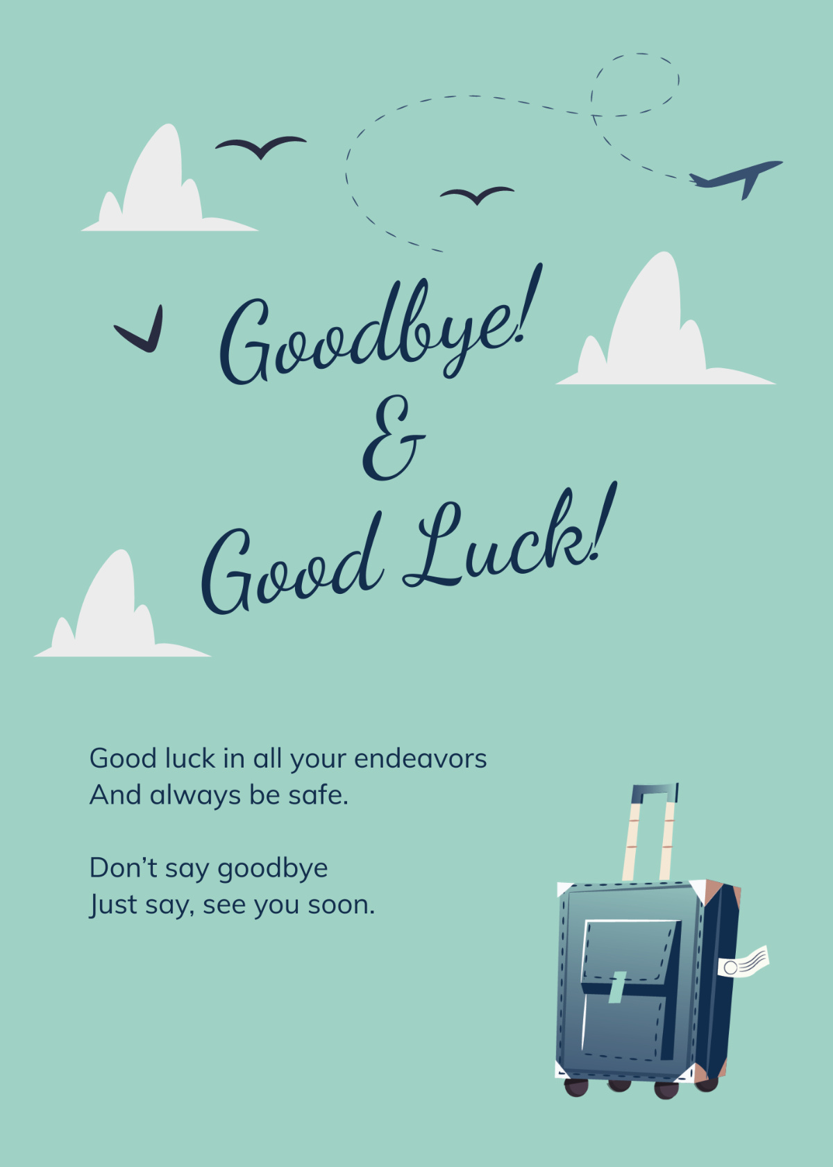 Free Printable Farewell Card Template To Edit Online throughout Free Printable Farewell Card For Coworker