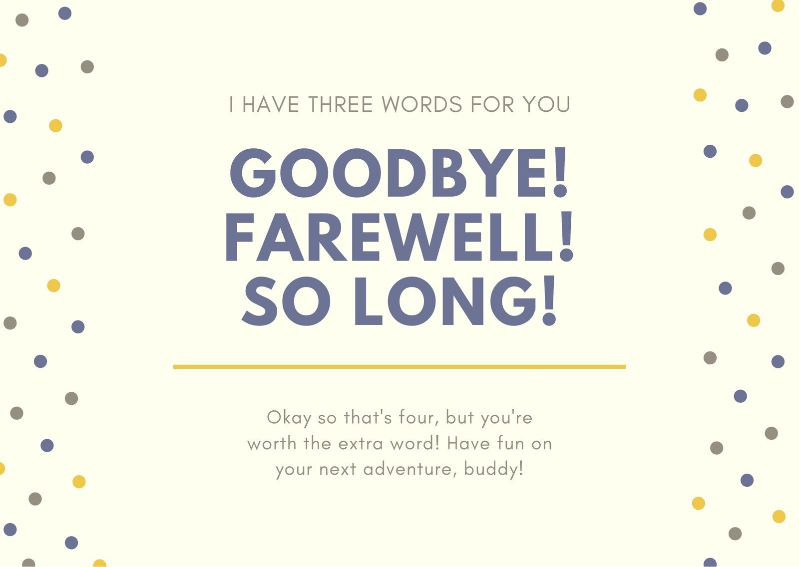 Free, Printable Farewell Card Templates To Personalize Online | Canva intended for Free Printable Farewell Card For Coworker