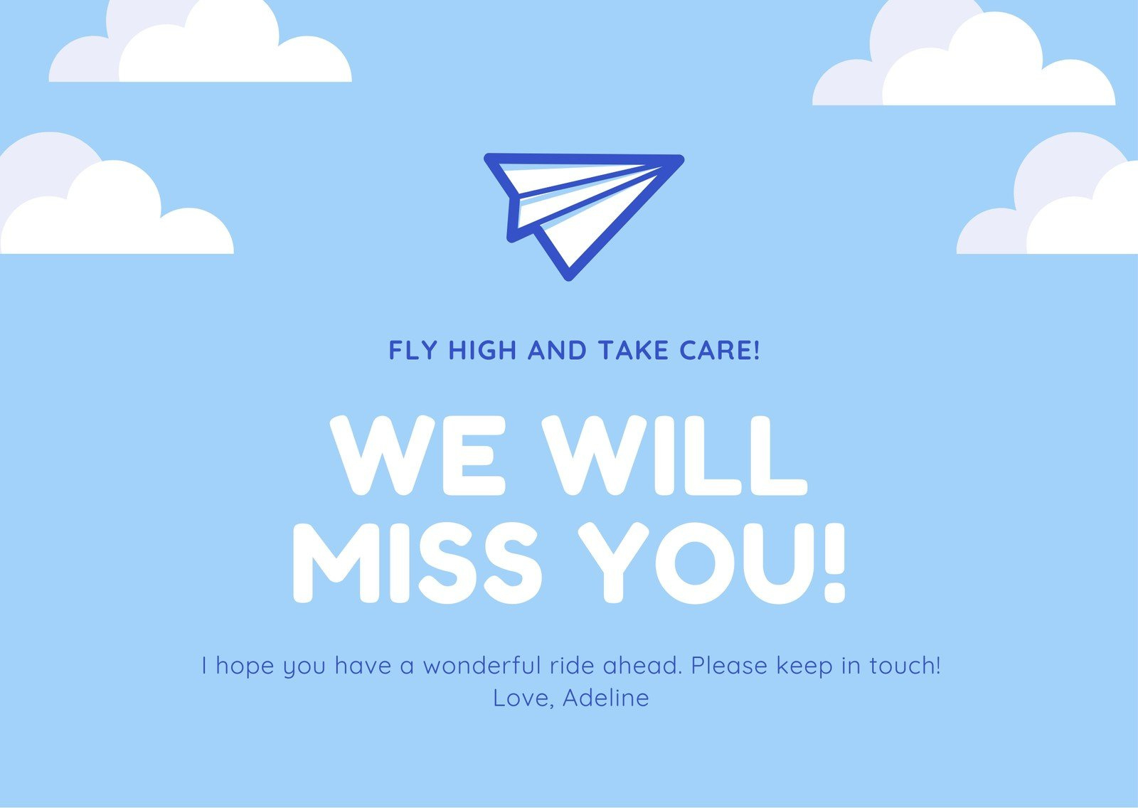 Free, Printable Farewell Card Templates To Personalize Online | Canva intended for Free Printable We Will Miss You Greeting Cards