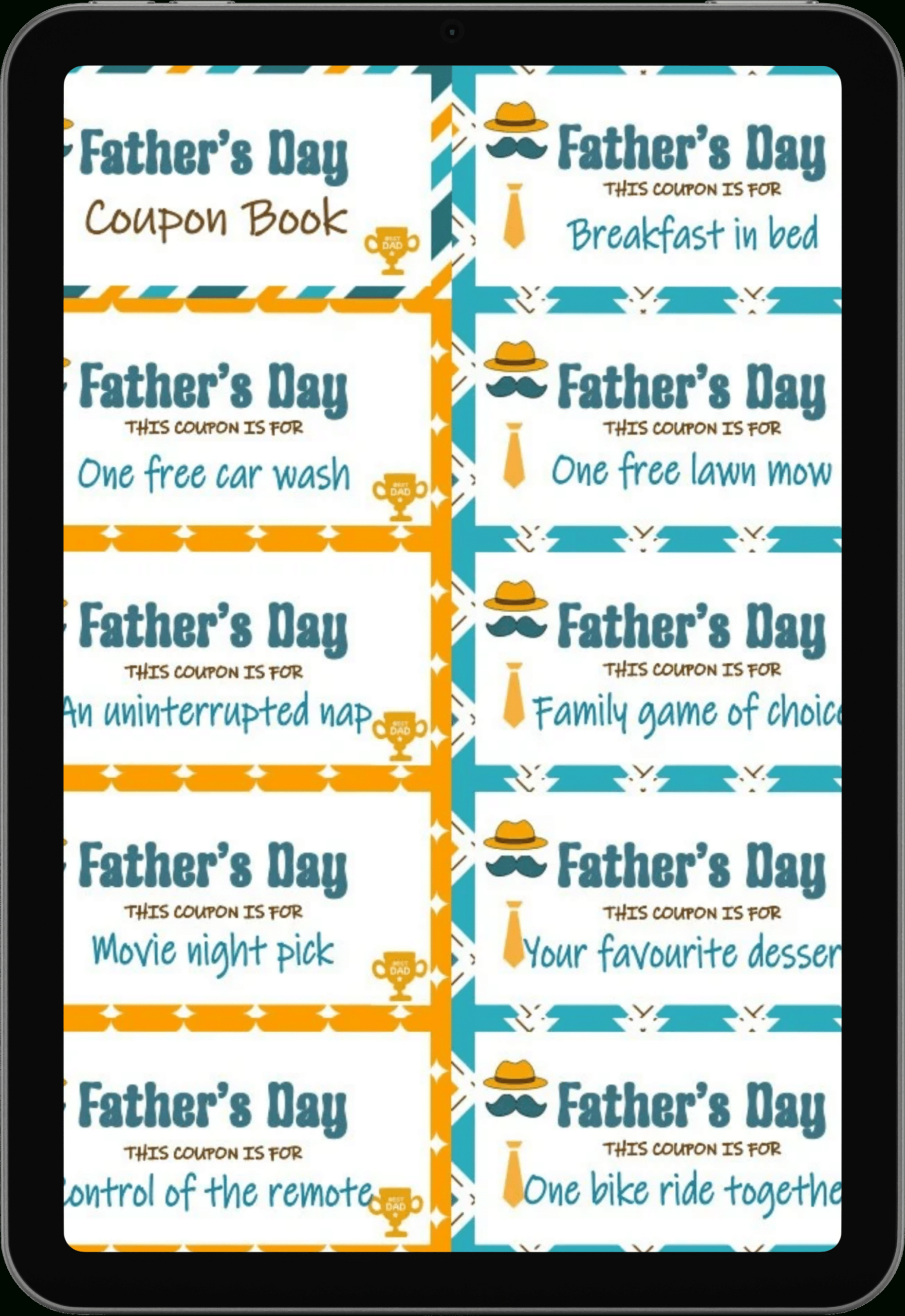 Free Printable Father&amp;#039;S Day Coupons - The Perfect Gift For Dad with Free Printable Coupons Without Downloads