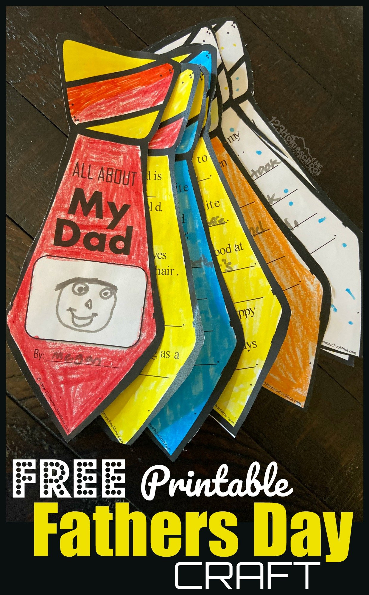 Free Printable Fathers Day Craft with regard to Free Preschool Fathers Day Printables