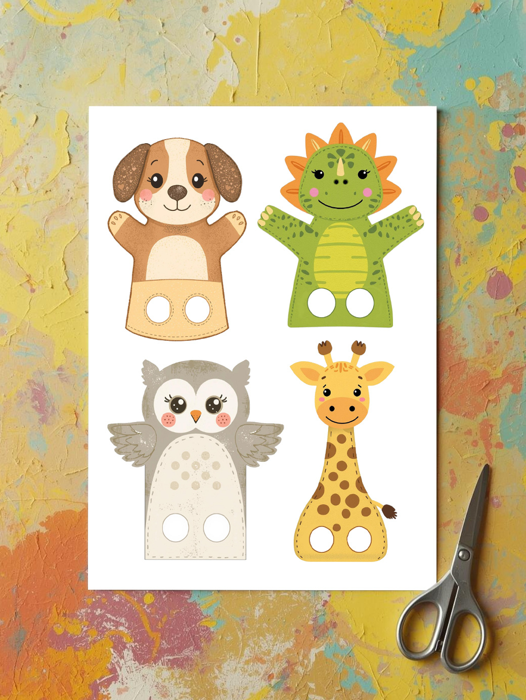 Free Printable Finger Puppet Fun For Kids - The Holiday Mama regarding Free Printable Finger Puppet Templates