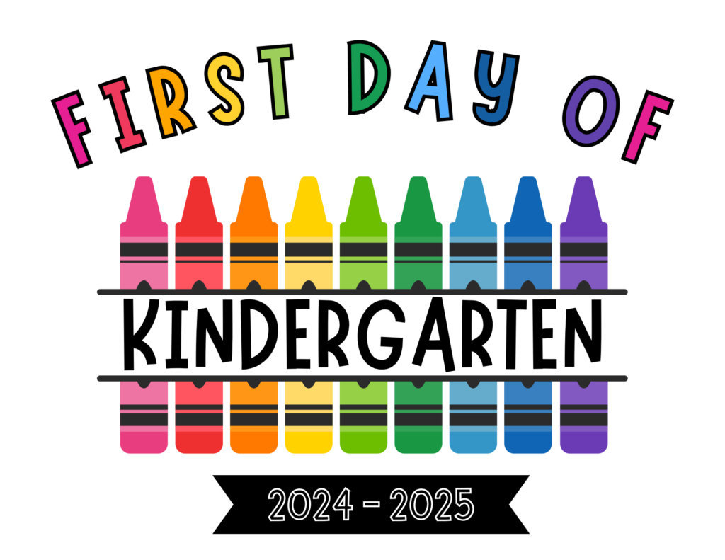 Free Printable First Day Of School Signs | Baking You Happier in First Day Of Kindergarten Free Printables