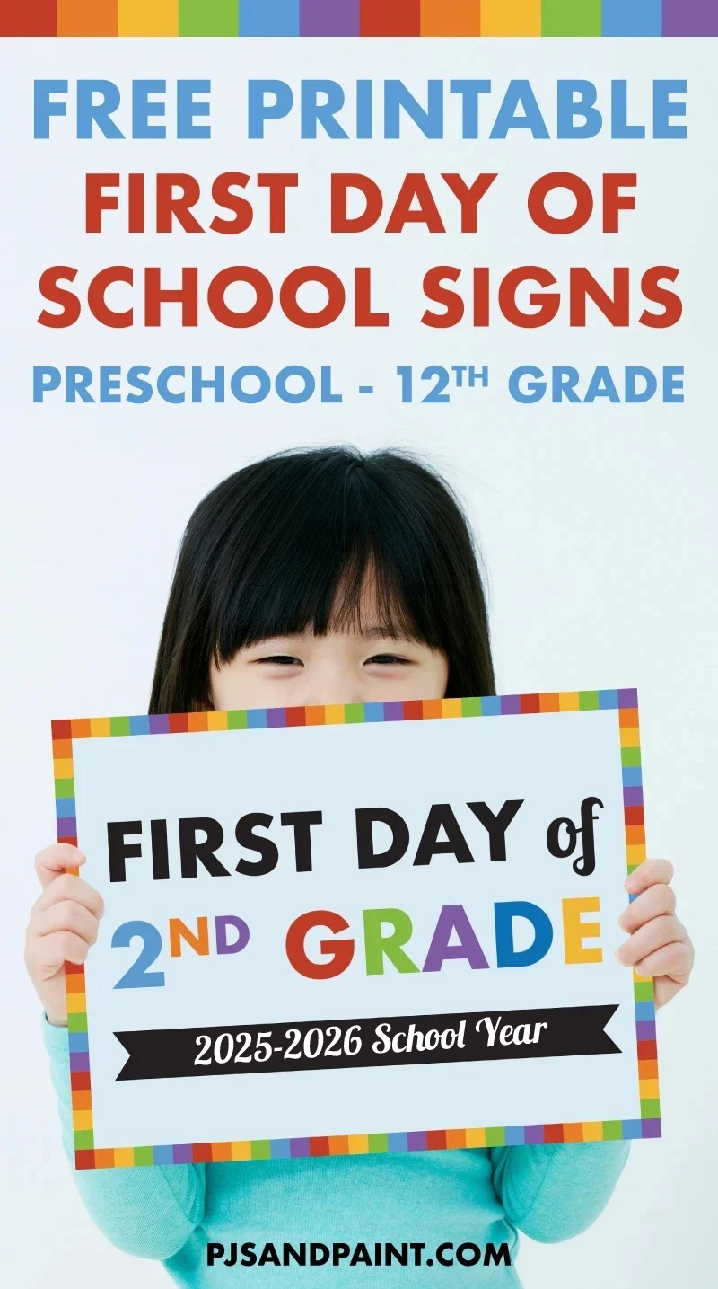 Free Printable First Day Of School Signs | Preschool - 12Th Grade inside First Day Of School Sign Free Printable