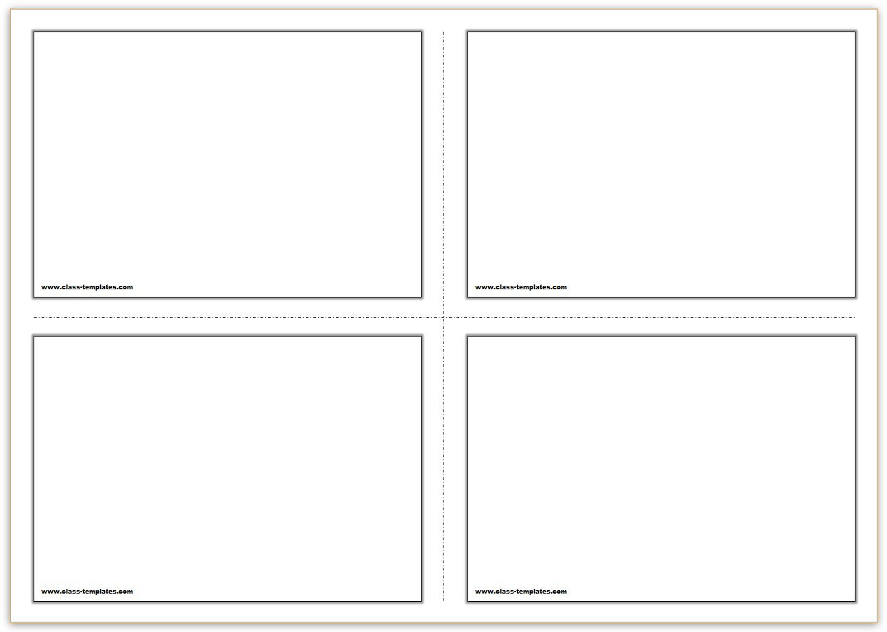 Free Printable Flash Cards Template inside Free Printable Note Cards Template