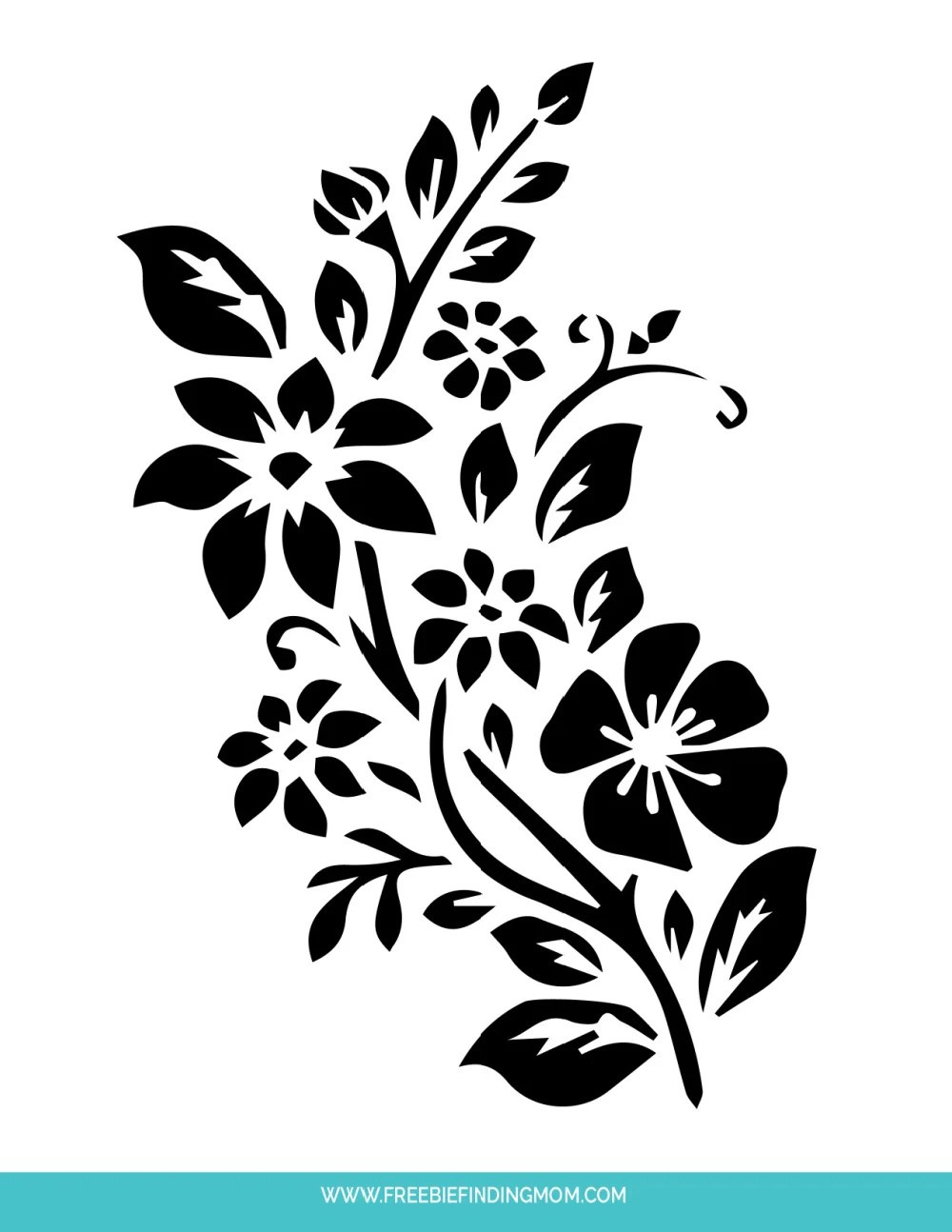 Free Printable Floral Stencils - Printable Party Favors throughout Free Printable Stencil Patterns