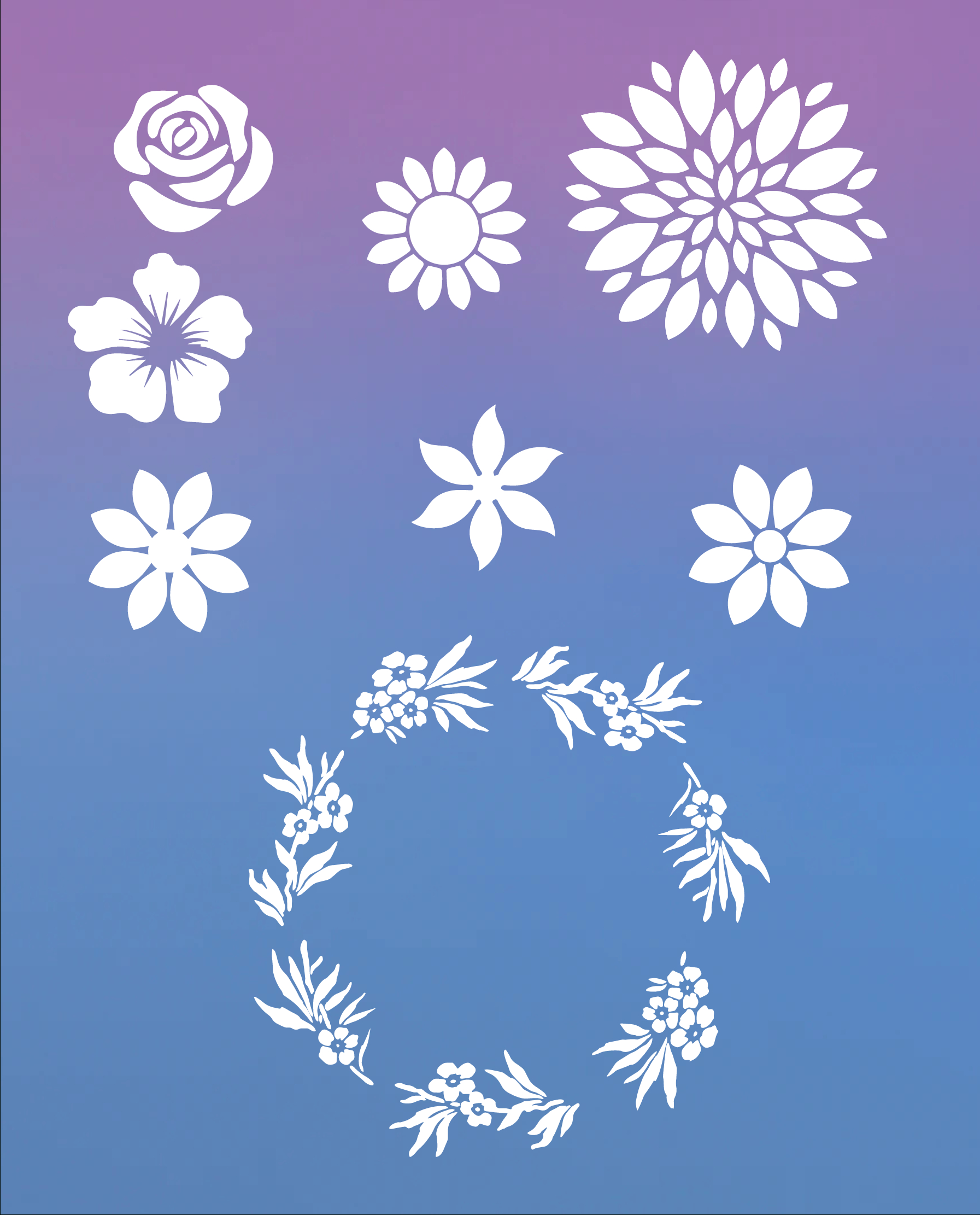 Free Printable Flower Stencil Designs And Templates throughout Free Printable Stencil Patterns