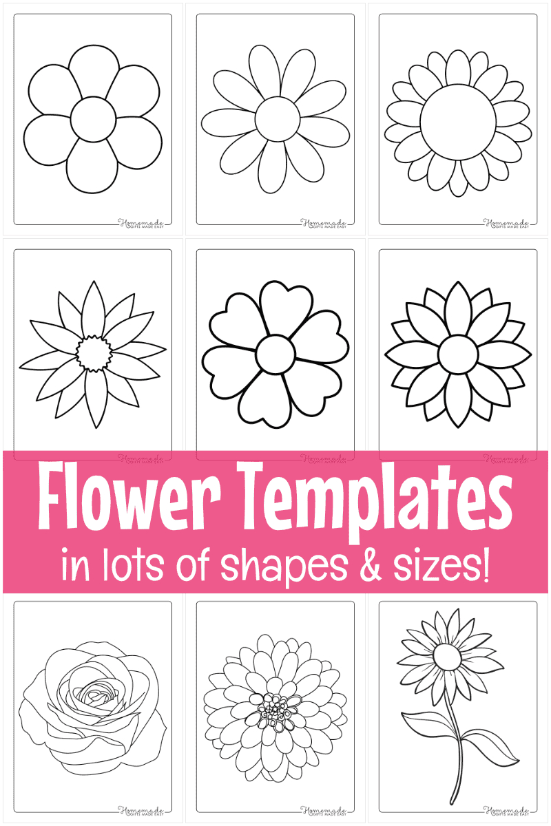 Free Printable Flower Templates For Crafts with regard to Free Printable Flower Template