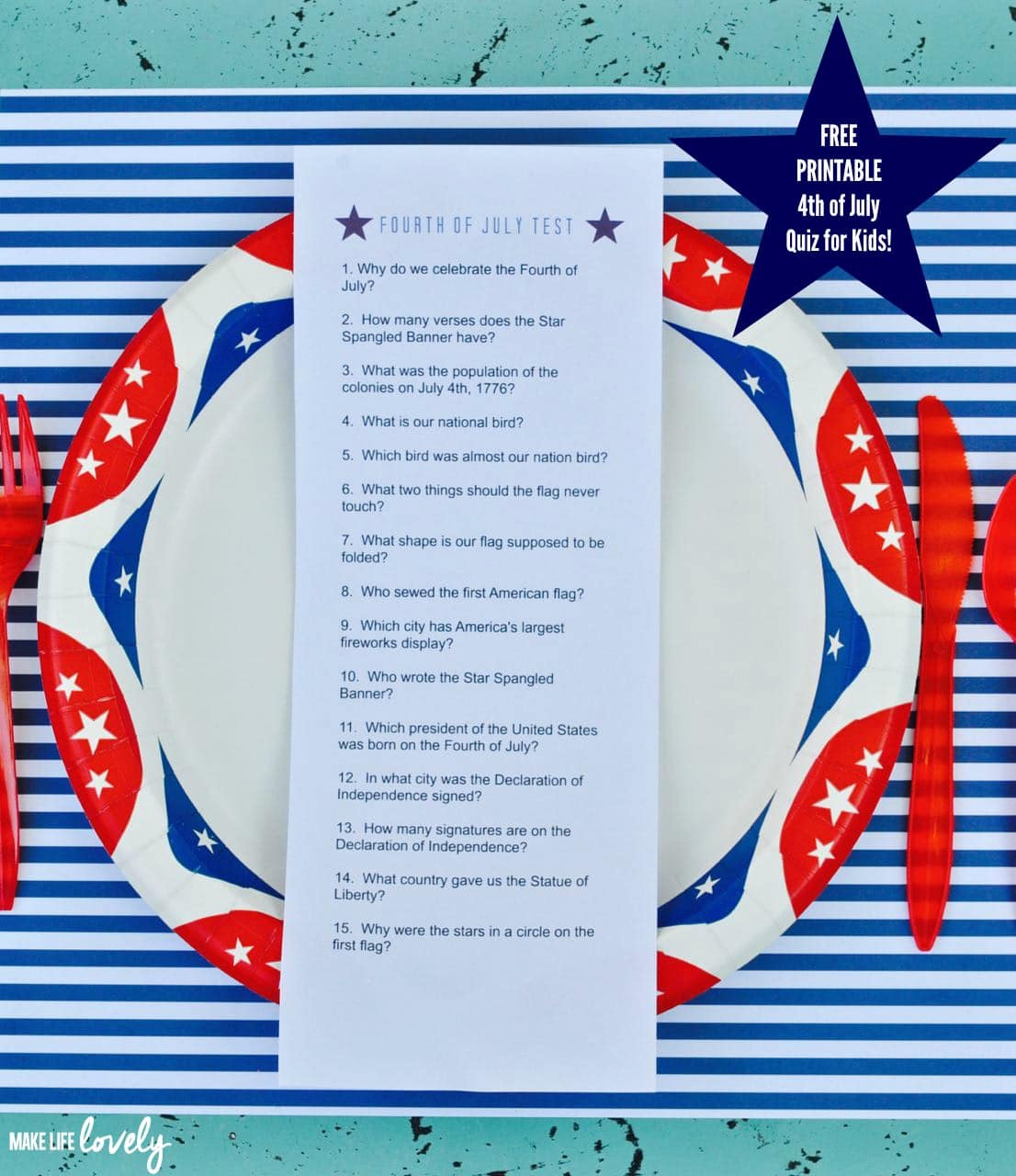 Free Printable Fourth Of July Trivia {Kids & Adults!} pertaining to Free Printable 4Th Of July Trivia Questions And Answers