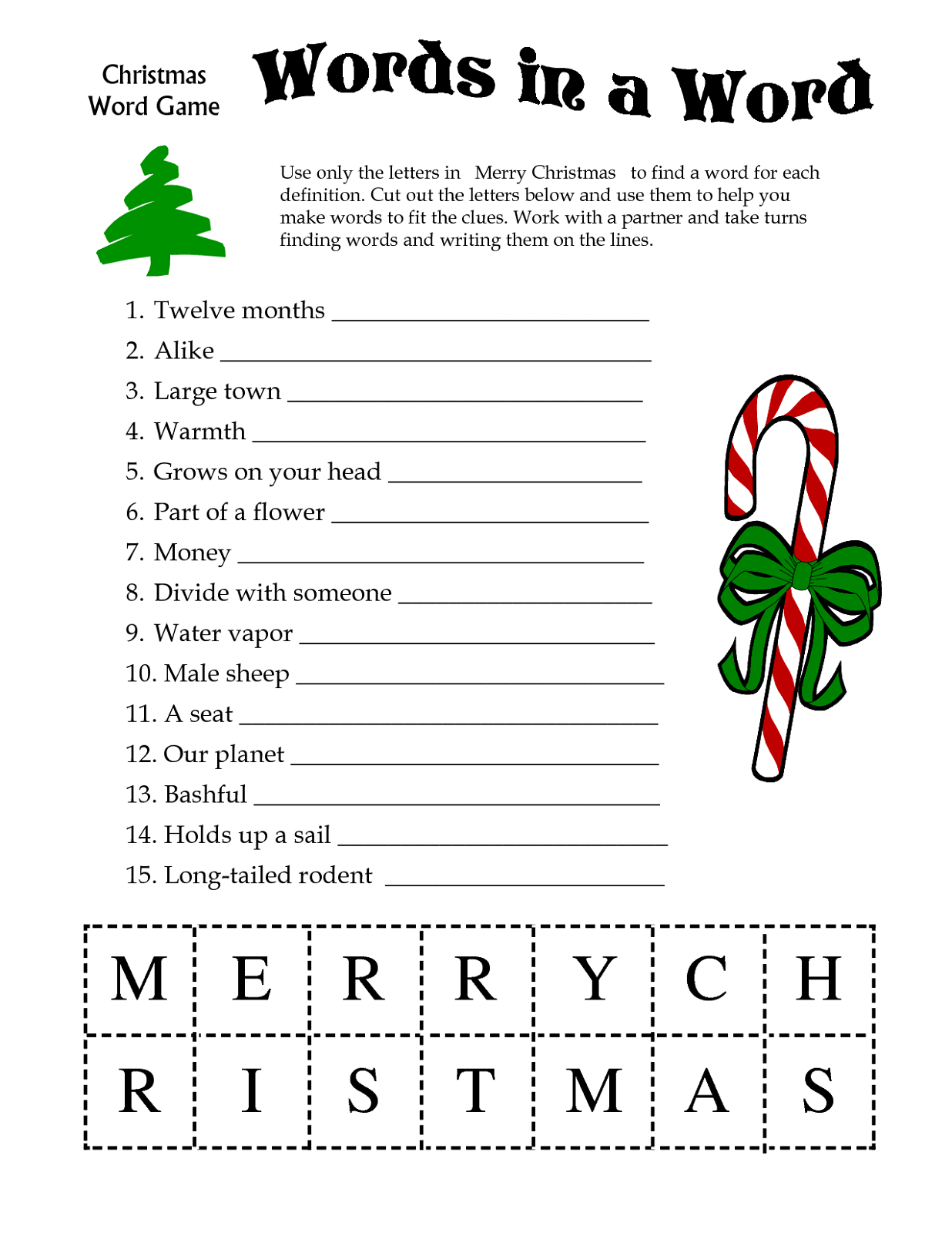 Free Printable Games For Adults - Worksheets Library regarding Free Printable Christmas Word Games For Adults