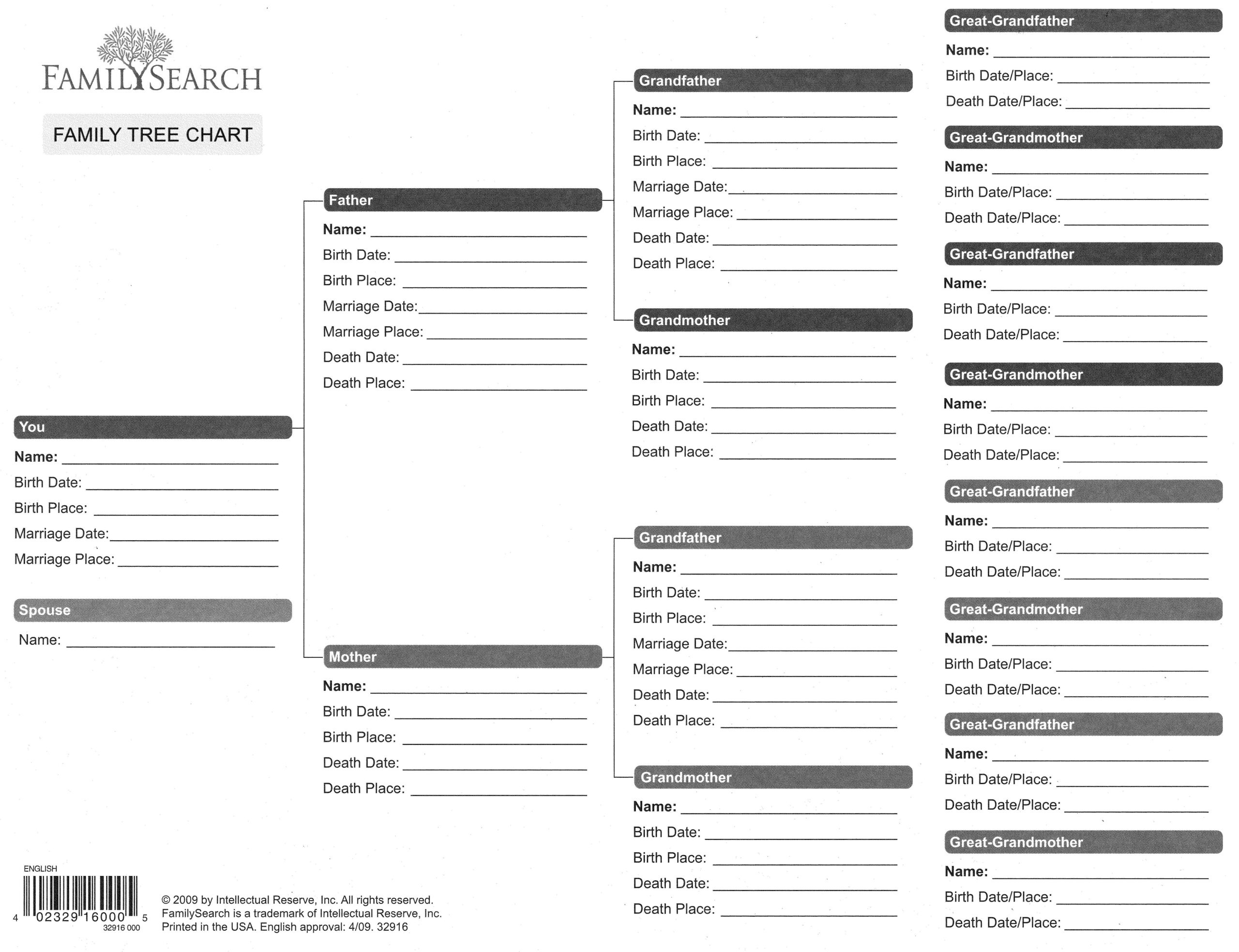 Free Printable Genealogy Forms Individual Worksheet - Worksheets intended for Free Printable Genealogy Worksheets