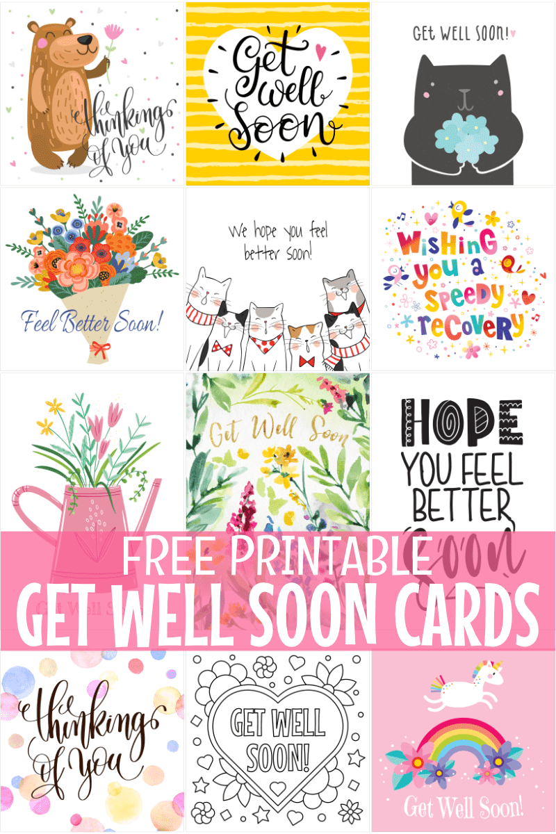 Free Printable Get Well Soon Cards regarding Free Printable Get Well Soon Cards
