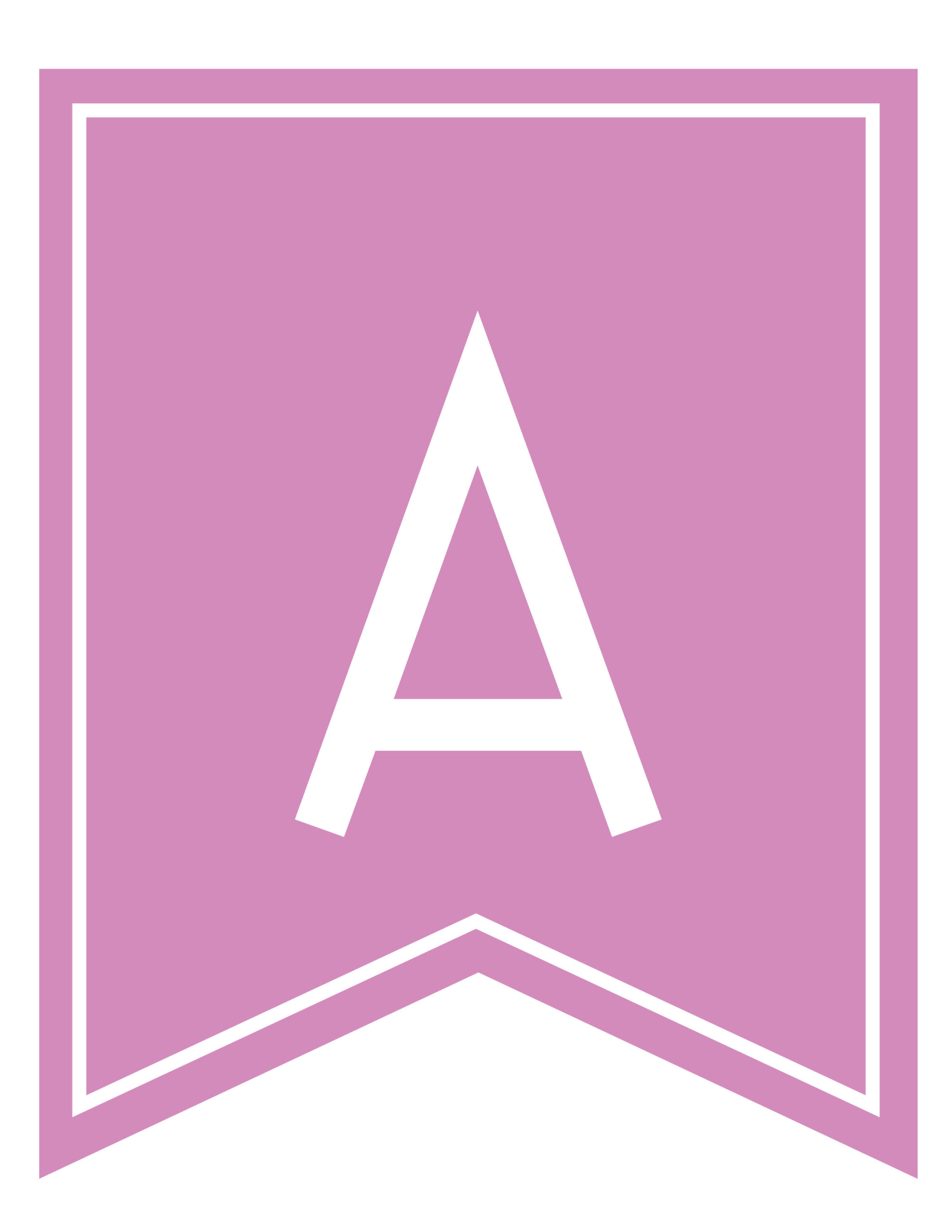 Free Printable Girls Pink Banner Letters - World Of Printables intended for Free Printable Pink Banner