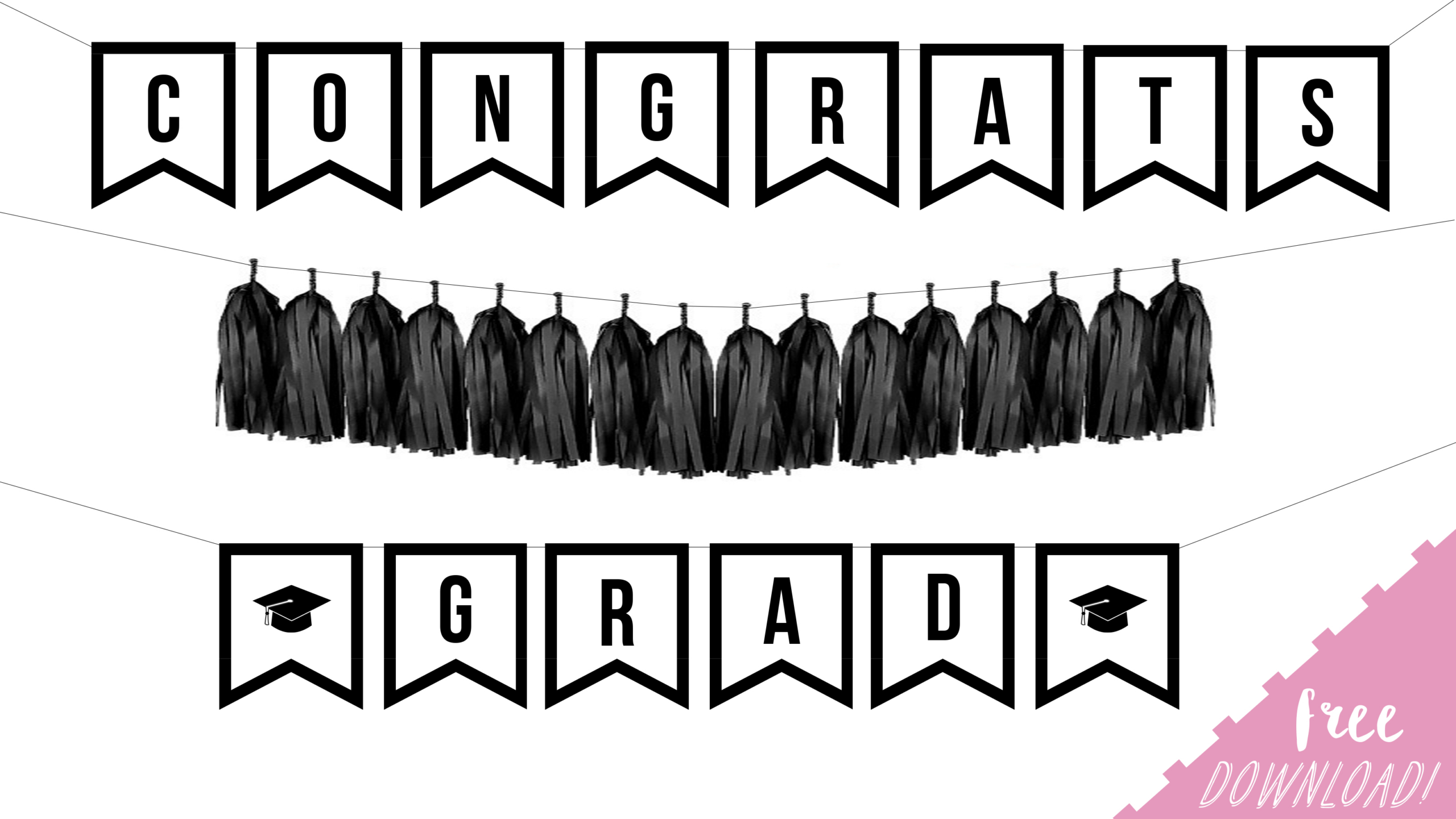 Free Printable Graduation Banner -Sophia Lee - Worksheets Library pertaining to Free Graduation Printables 2017