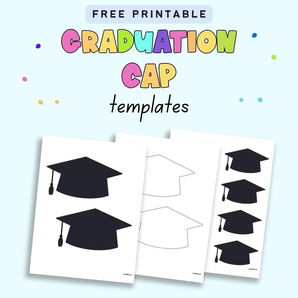 Free Printable Graduation Cap Templates - The Artisan Life throughout Graduation Cap Template Free Printable