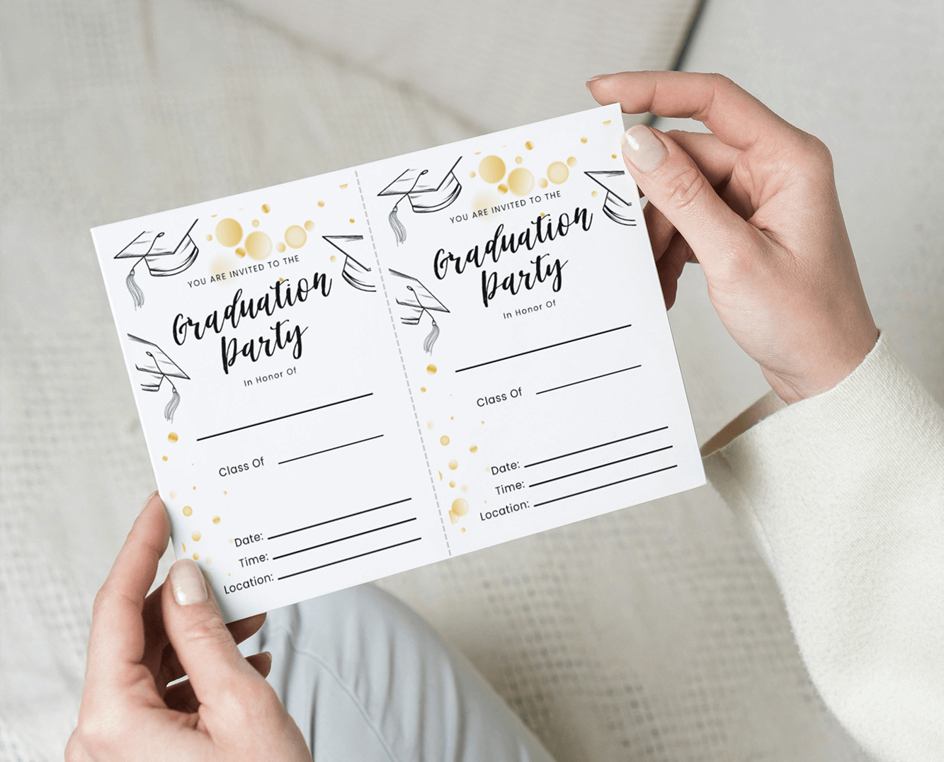 Free Printable Graduation Party Invitation within Free Printable Graduation Party Invitations