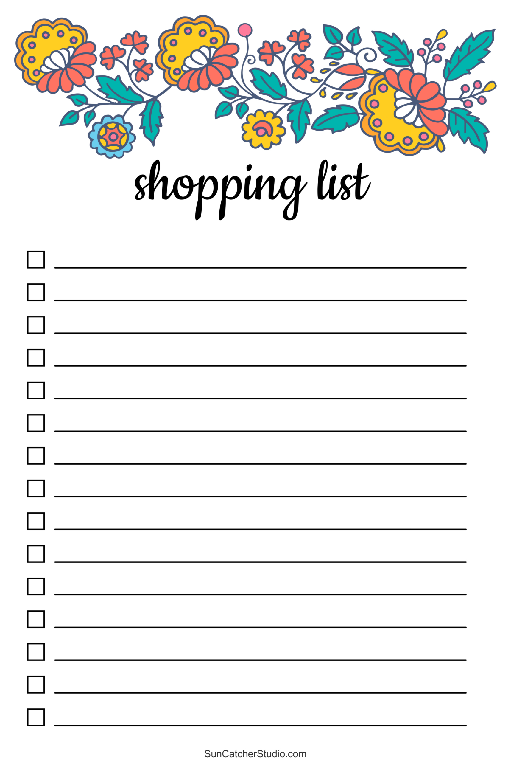 Free Printable Grocery List Templates (Pdf): Shopping Lists – Free with regard to Free Printable Shopping List