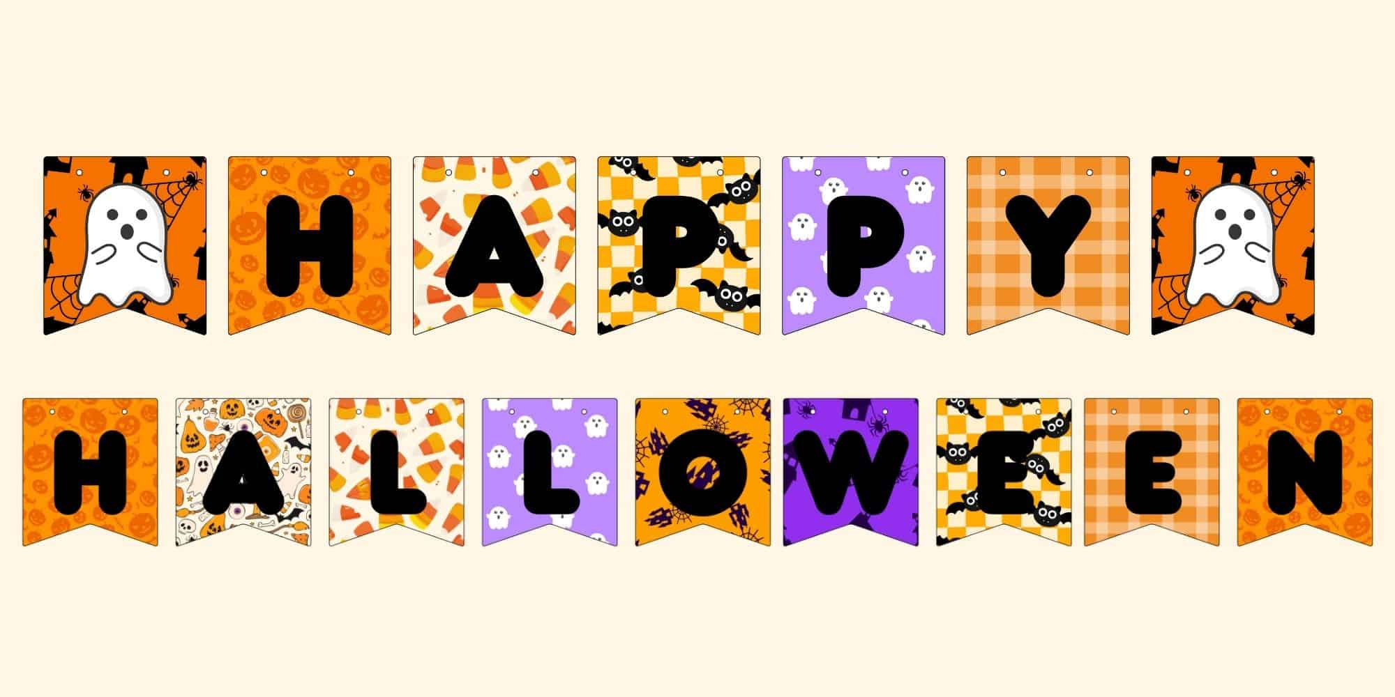 Free Printable Halloween Banner Sign Pdf with regard to Free Printable Halloween Banner