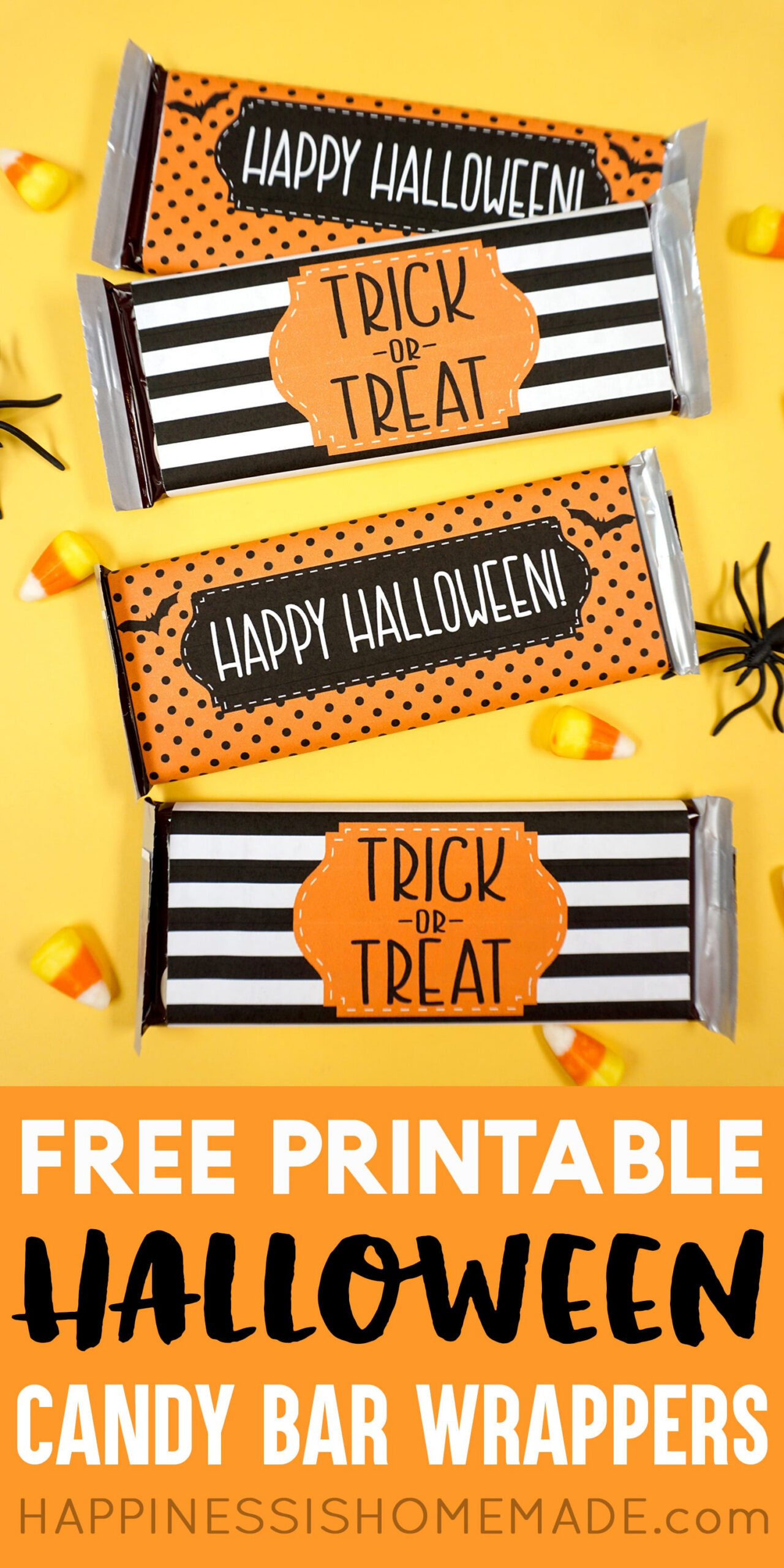 Free Printable Halloween Candy Bar Wrappers - Happiness Is Homemade with regard to Free Printable Candy Bar Wrappers