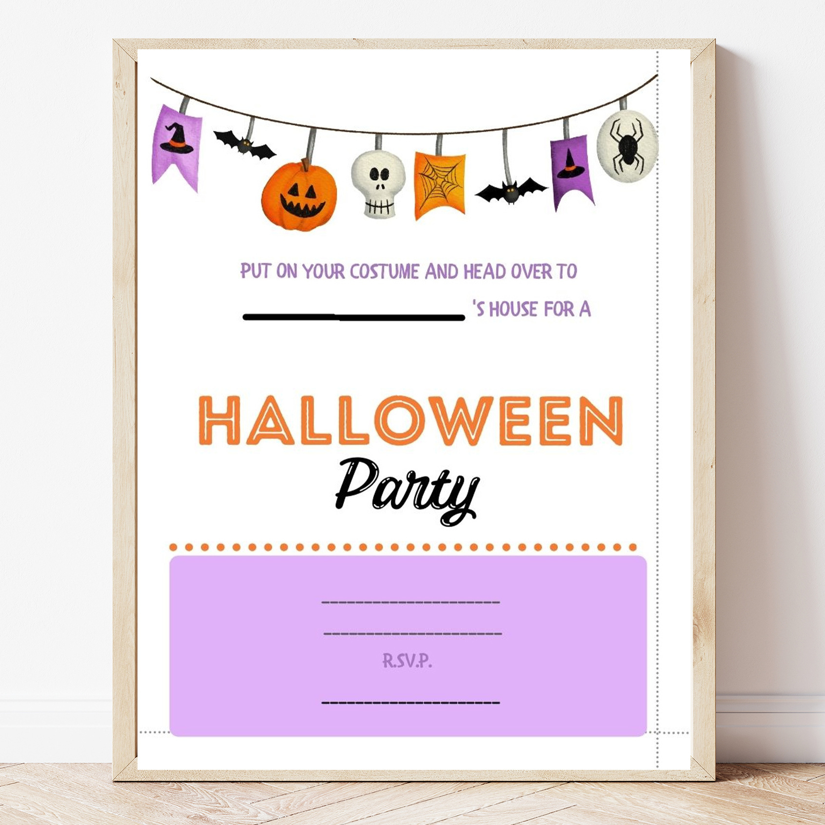 Free Printable Halloween Party Invitation - Sweet Pea regarding Free Printable Halloween Party Invitations