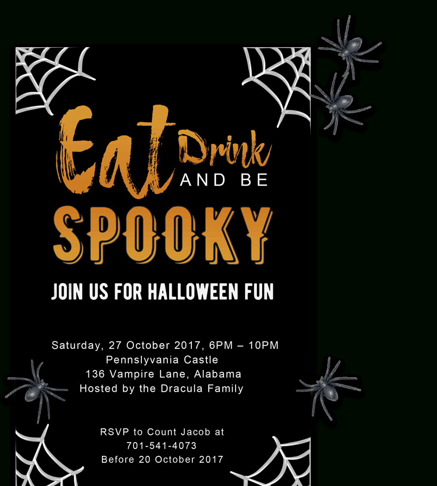 Free Printable Halloween Party Invitations 2018 ✓ [ Template] with regard to Free Printable Halloween Invitations For Adults
