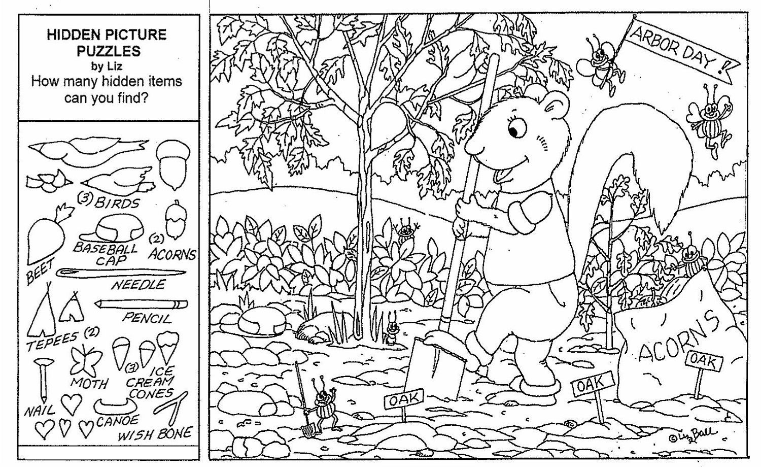 Free Printable Hidden Picture Puzzles For Kids - Worksheets Library inside Free Printable Hidden Pictures For Kids