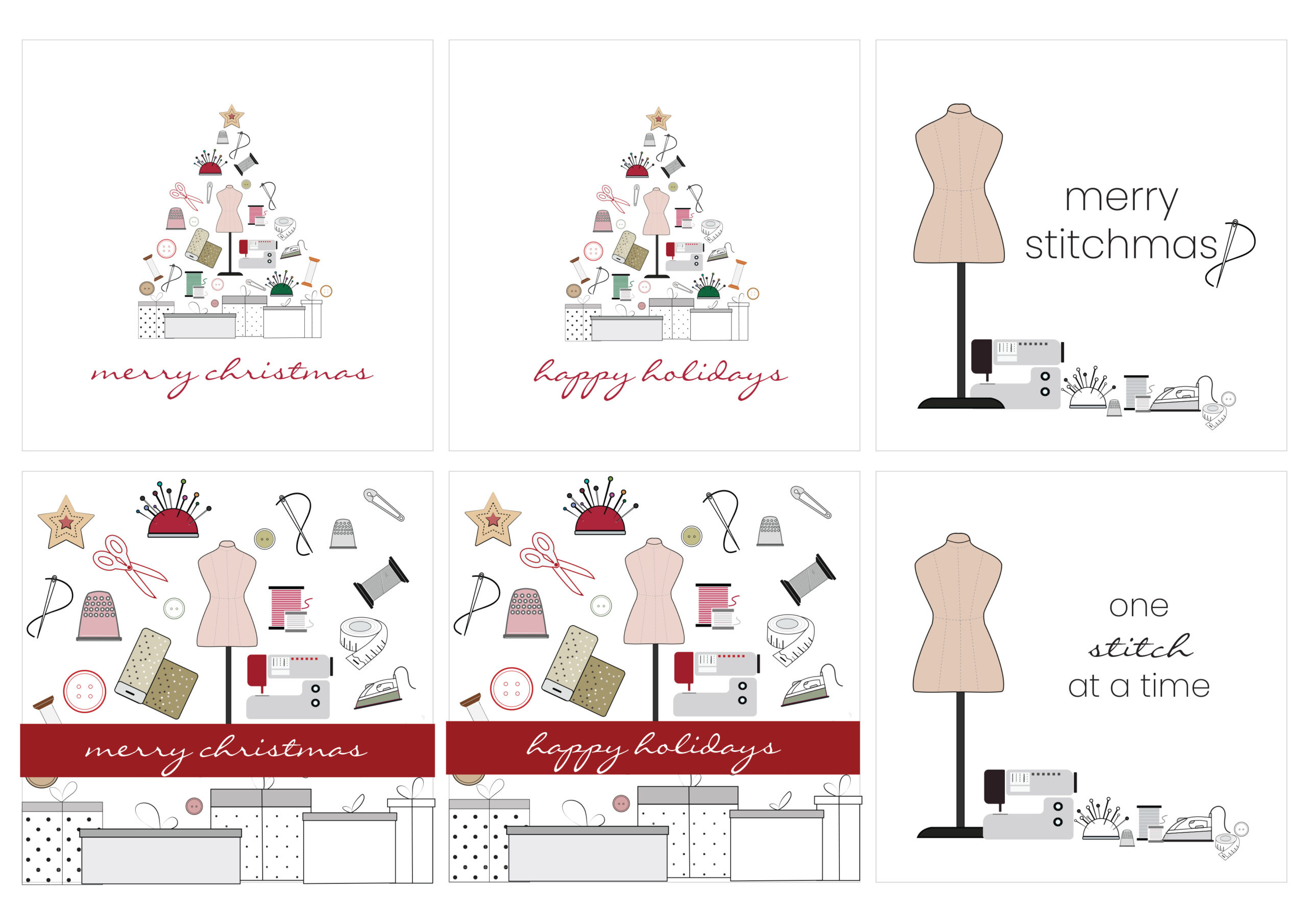 Free Printable – Holiday Card Collection – Diy Clothes within Make A Holiday Card For Free Printable