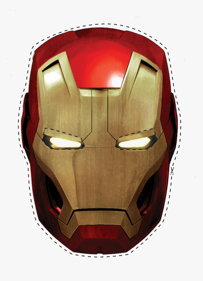Free Printable Iron Man Mask - Iron Man Helmet Png, Transparent regarding Free Printable Ironman Mask
