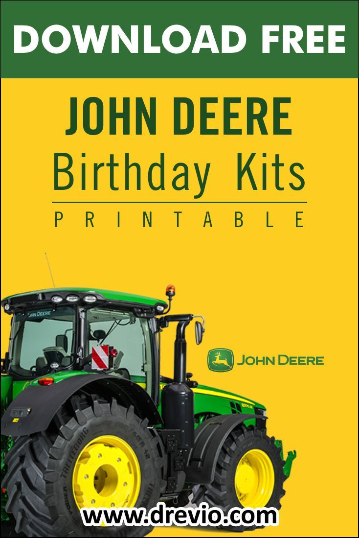 Free Printable) – John Deere Birthday Party Kits Templates regarding Free Printable John Deere Birthday Invitations