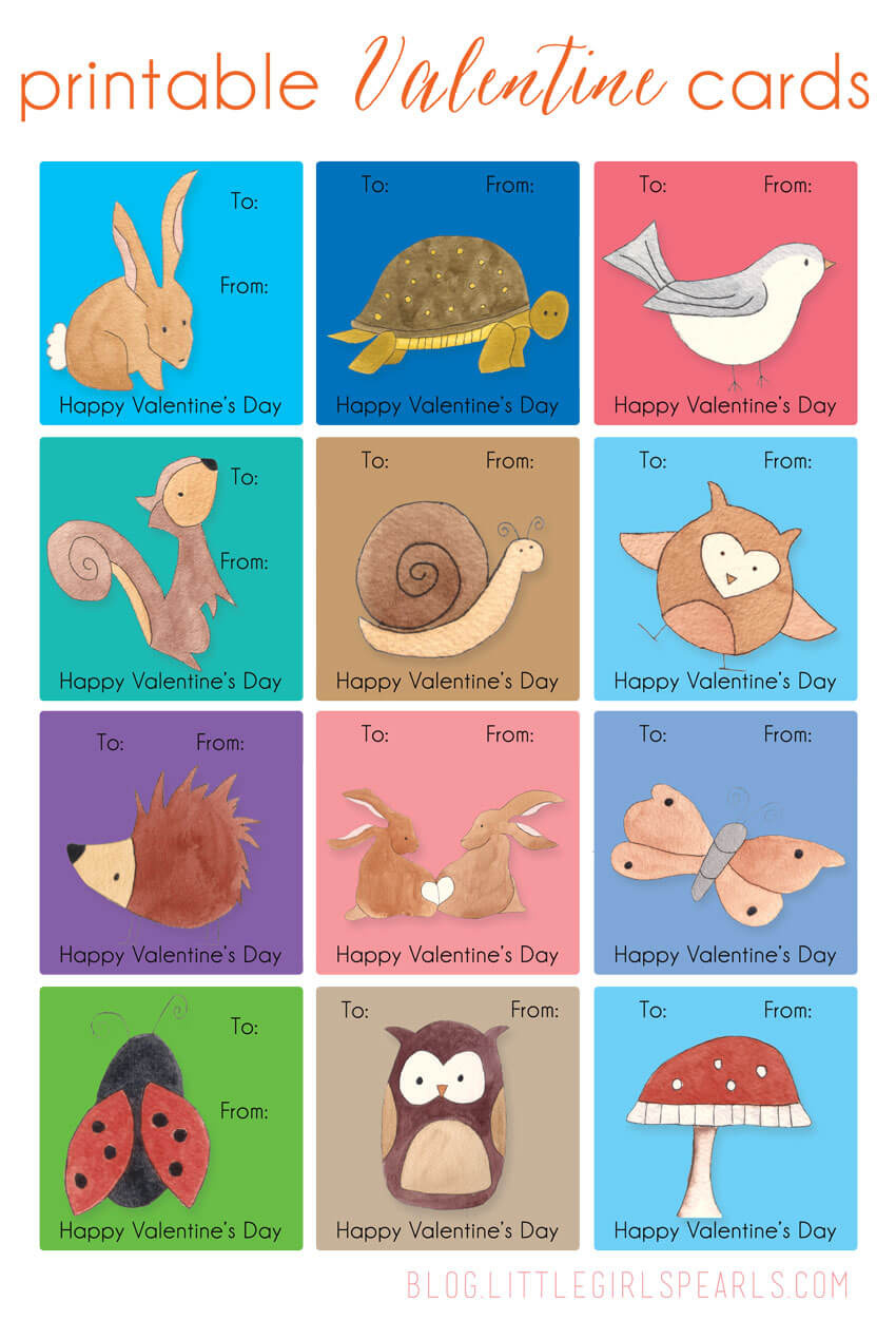 Free Printable Kids Valentine Cards – Little Girl'S Pearls in Free Printable Valentines Day Cards For Kids