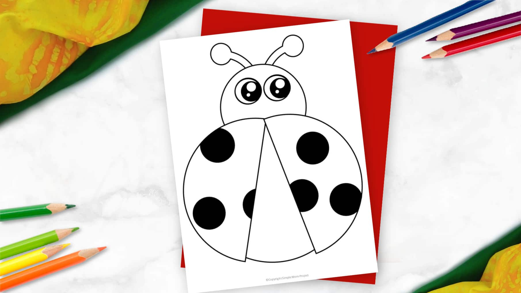 Free Printable Ladybug Template - Simple Mom Project intended for Free Printable Ladybug Stationery