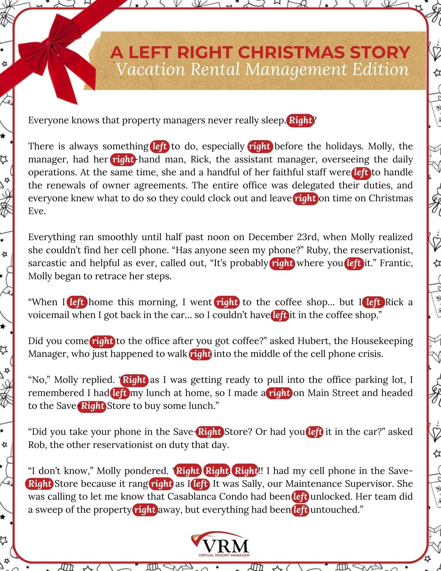 Free Printable Left Right Christmas Game, Vacation Rental inside Free Printable Left Right Game