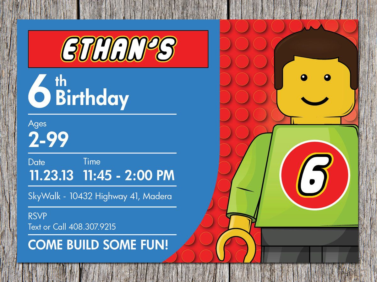 Free Printable Lego Birthday Invitations - Worksheets Library for Lego Party Invitations Printable Free