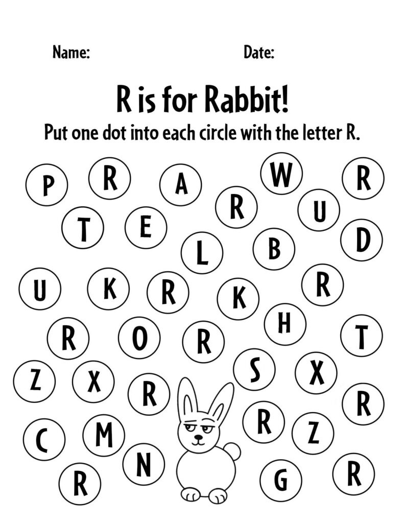 Free Printable Letter R Worksheets For Preschool ⋆ The Hollydog Blog with Free Printable Preschool Worksheets For The Letter R