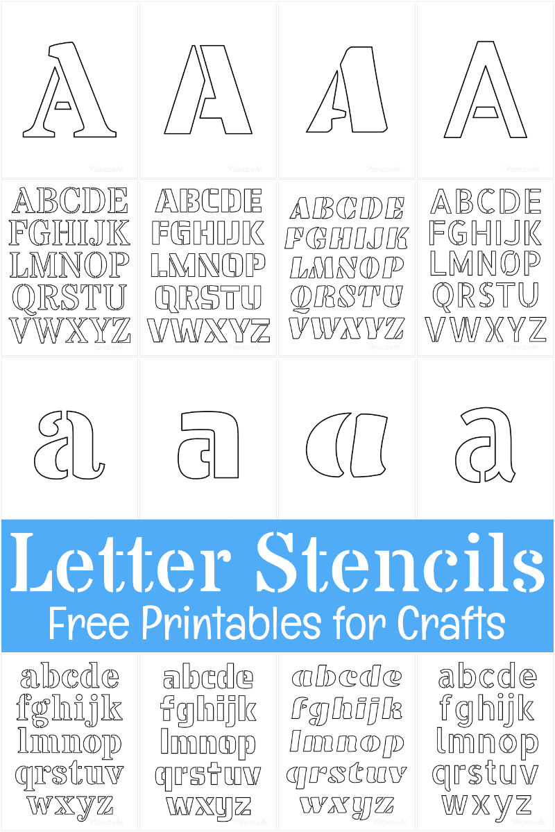 Free Printable Letter Stencils For Crafts regarding One Inch Stencils Printable Free